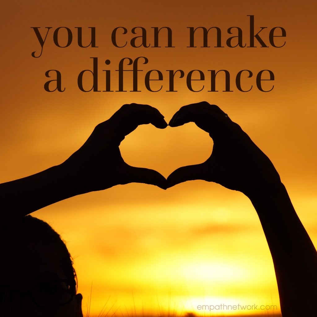 you can make a difference
